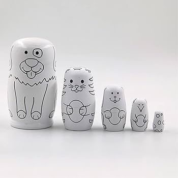 昭和レトロ マルチーズ 犬 キャニスター 入れ子 マトリョーシカ